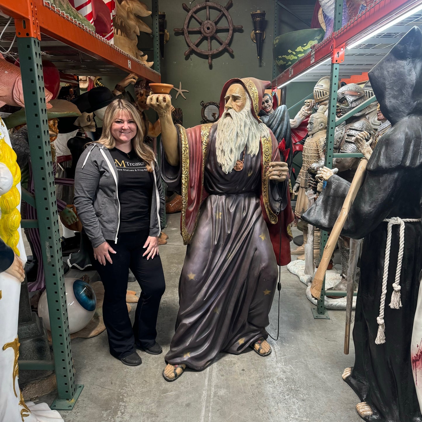Merlin The Wizard Life Size Statue