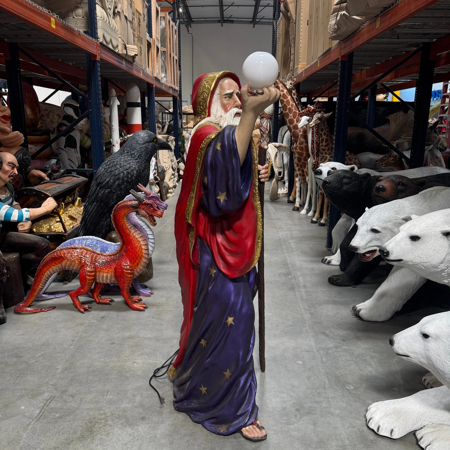 Merlin The Wizard Life Size Statue LS031-1571-A