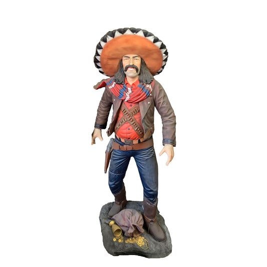 Cowboy With Sombrero Life Size Statue - LM Treasures Prop Rentals