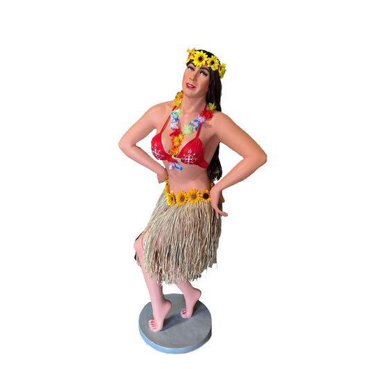 Hula Girl Hawaiian Life Size Statue LS016-1597-A