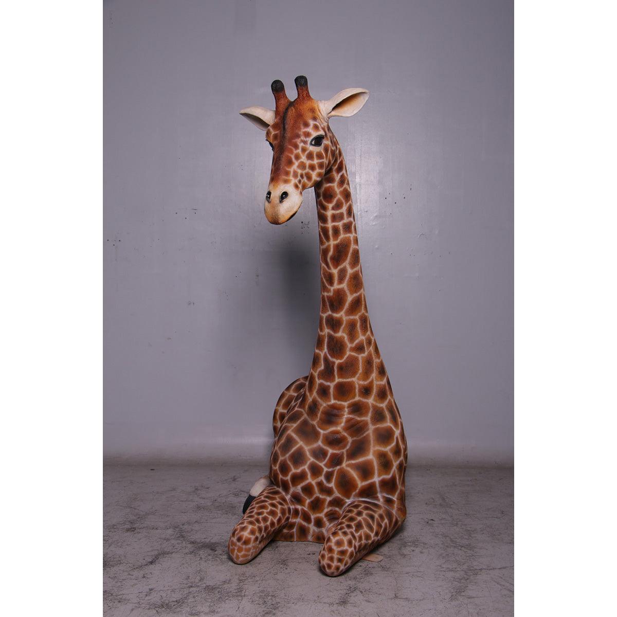 Large Laying Giraffe Statue