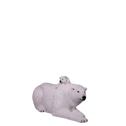 Polar Bear With Cub Statue - LM Treasures Prop Rentals