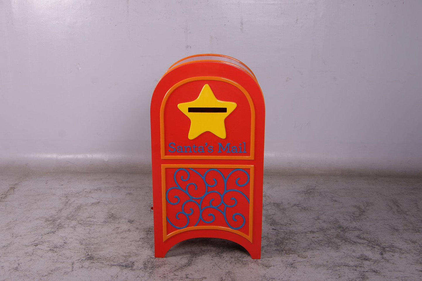Traditional Santa Mailbox Statue