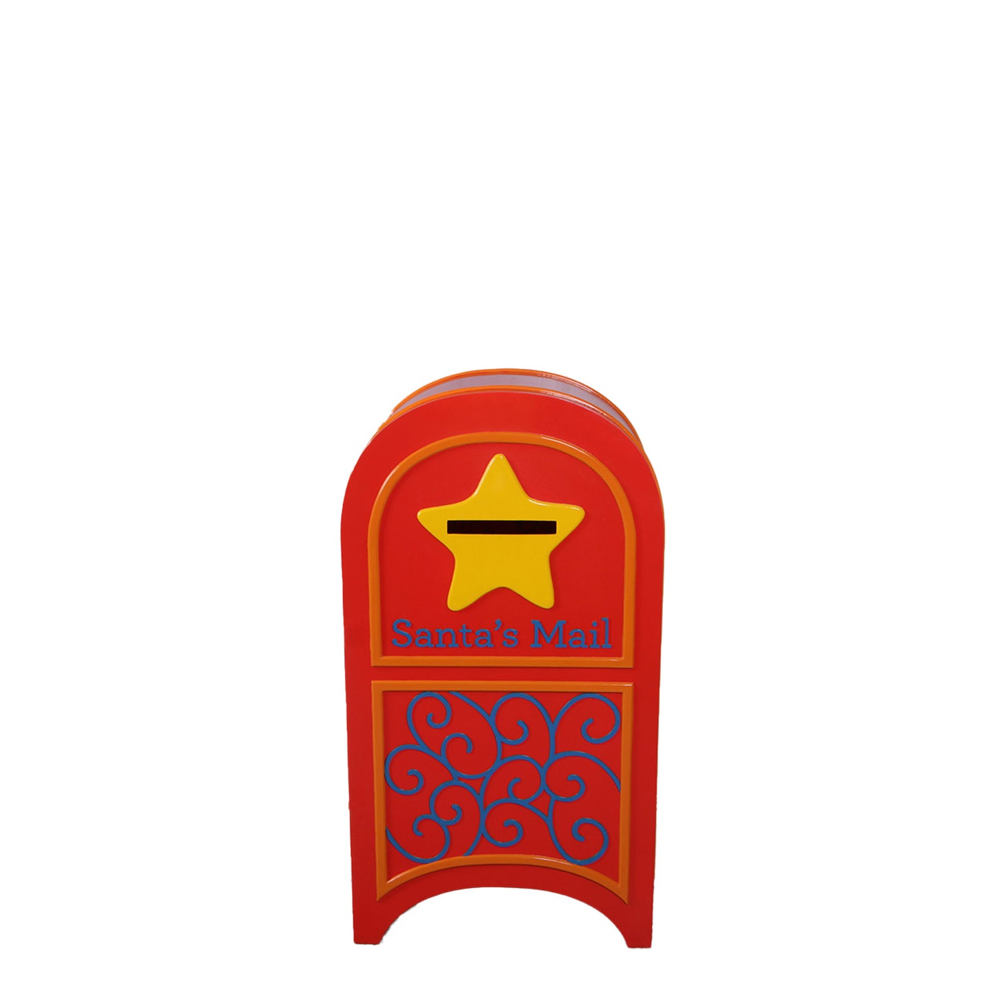 Traditional Santa Mailbox Statue