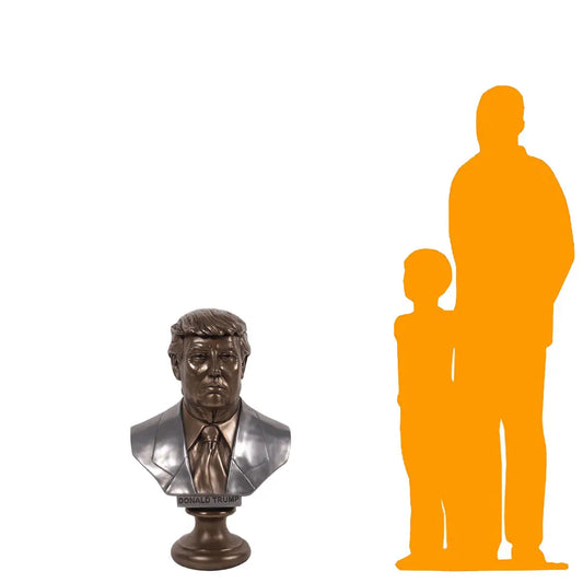 Bronze Donald Trump Bust Statue M0266-160166-H