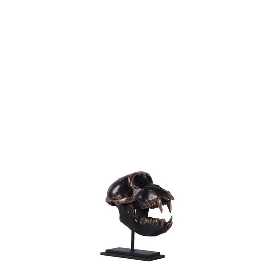 Monkey Macaque Skull on Base Statue A0527-160178-H