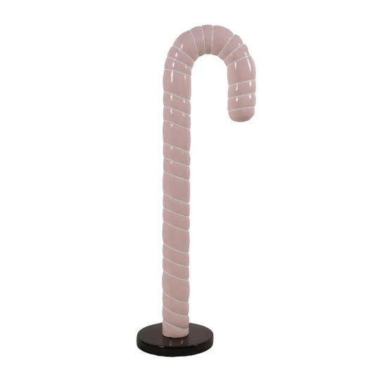 Large Pink Cushion Candy Cane Statue - LM Treasures Prop Rentals