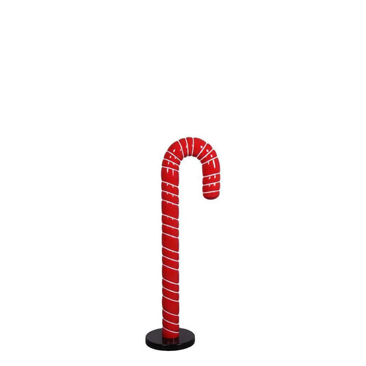 Small Red Cushion Candy Cane Statue - LM Treasures Prop Rentals