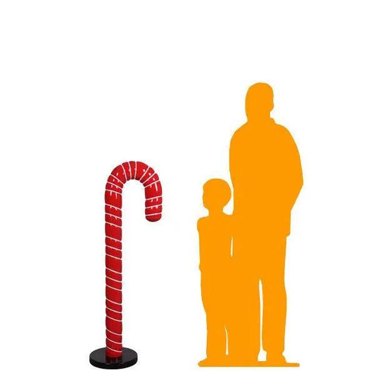 Small Red Cushion Candy Cane Statue S0094-160216-H