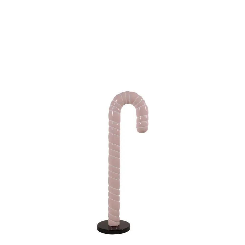 Small Pink Cushion Candy Cane Statue - LM Treasures Prop Rentals