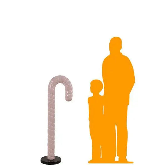 Small Pink Cushion Candy Cane Statue S0094P-160216-H