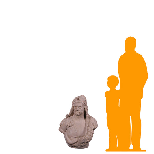 Hercules Stone Bust Statue