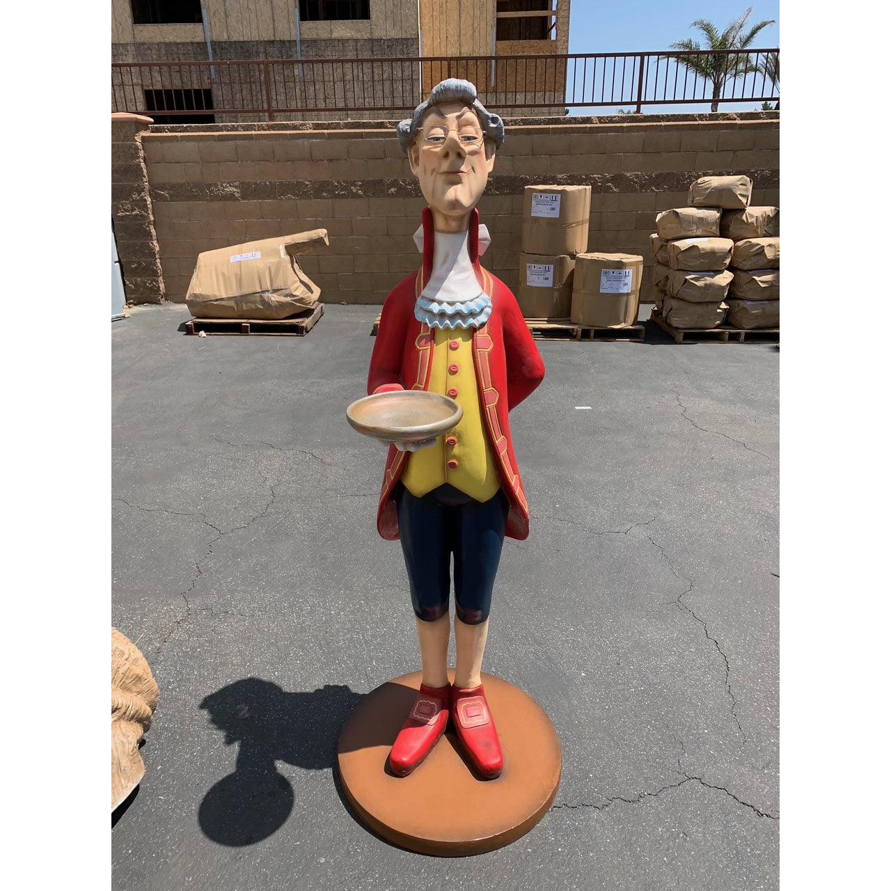 Funny Butler Life Size Statue