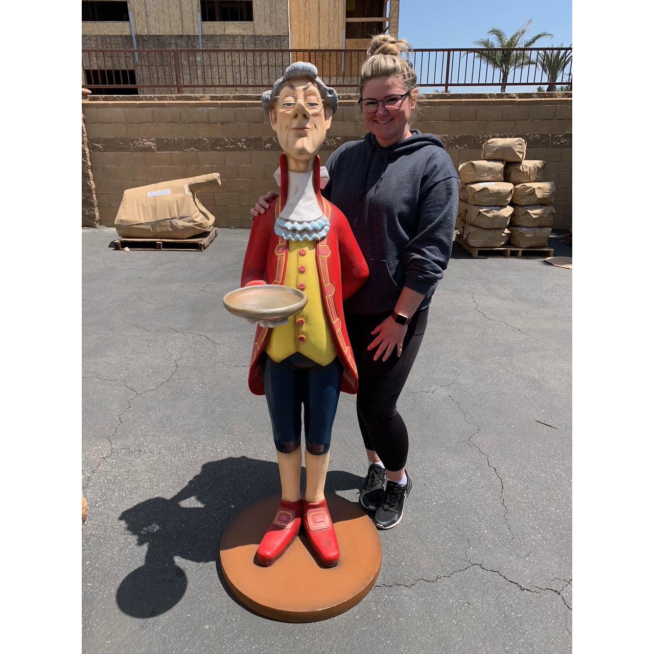 Funny Butler Life Size Statue
