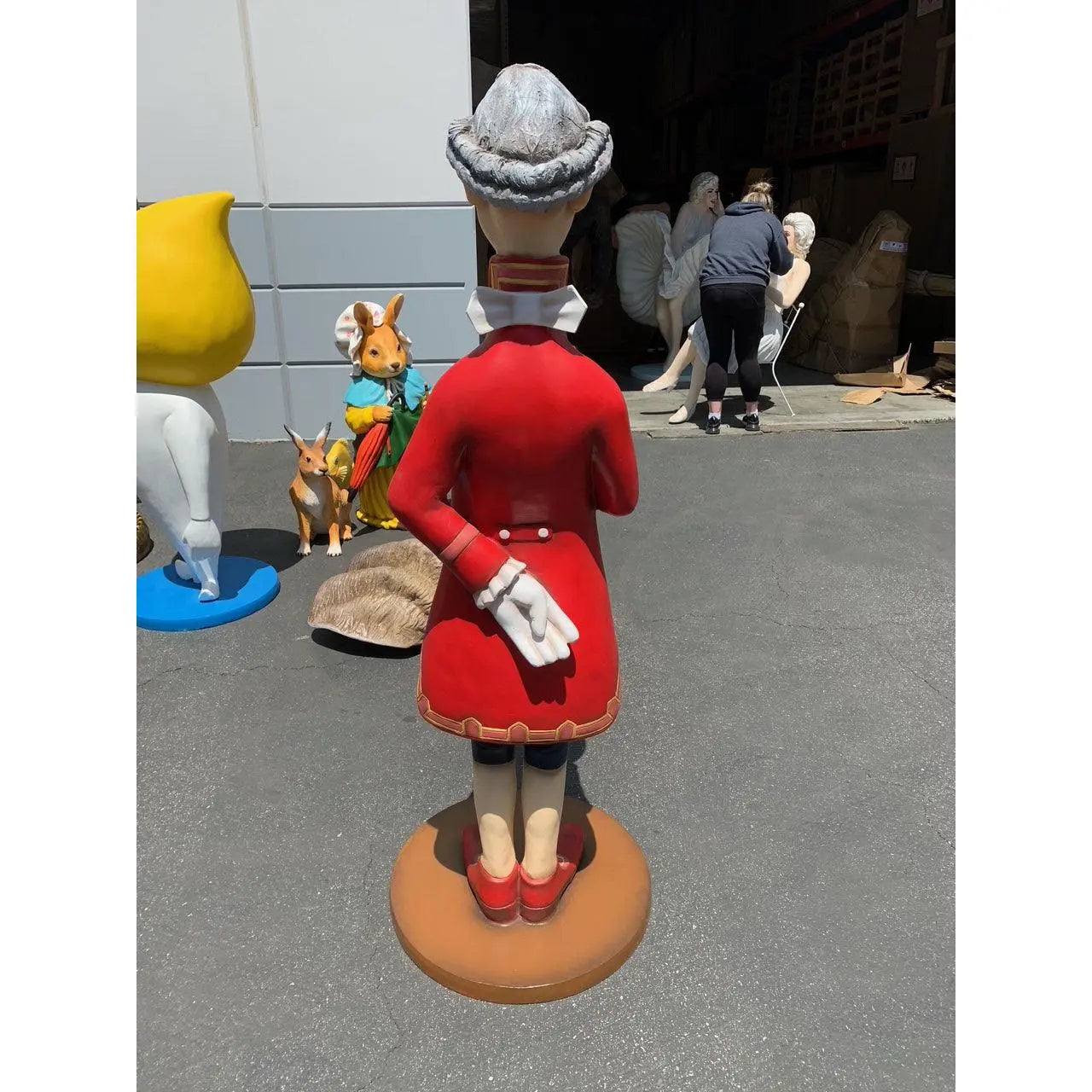 Funny Butler Life Size Statue R0241-1616-A