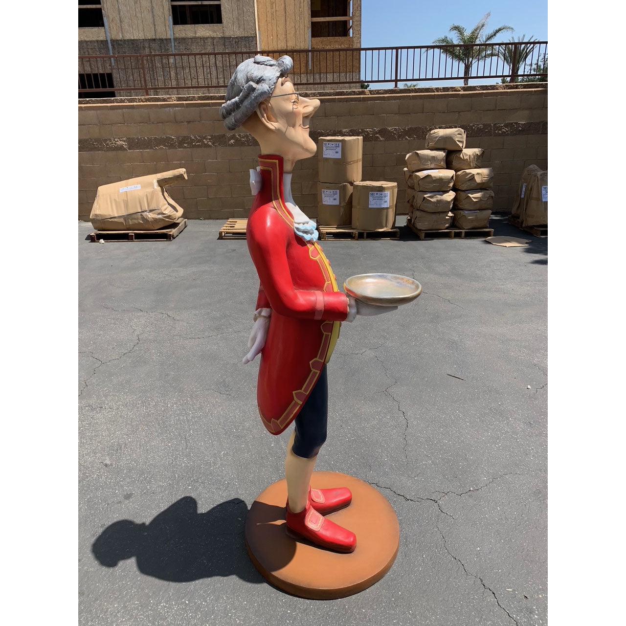 Funny Butler Life Size Statue