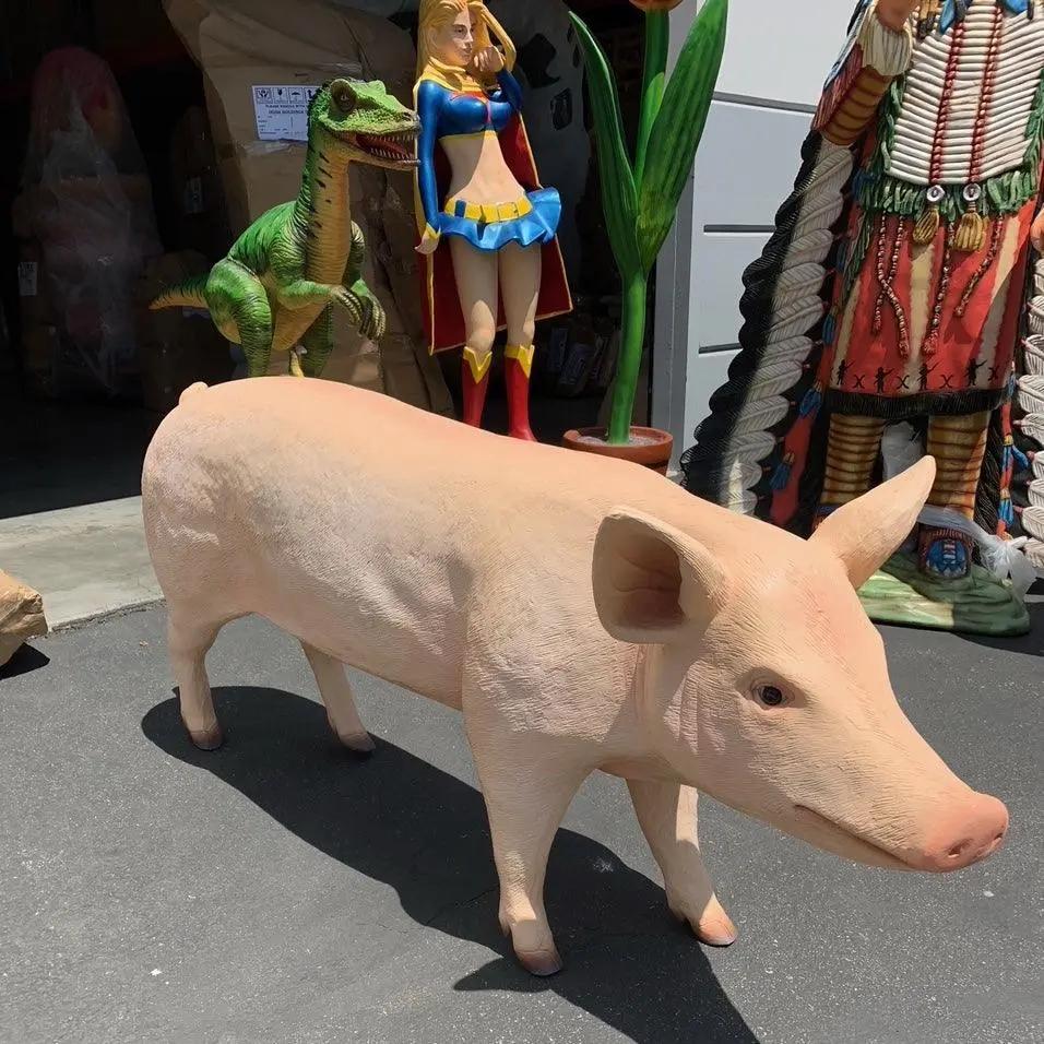 Pig Standing Statue A0116-1637-A