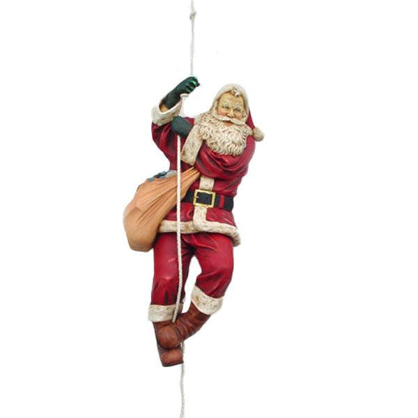 Santa On Rope Statue - LM Treasures Prop Rentals