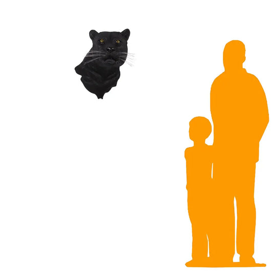 Black Panther Head Wall Decor Statue A0900-170003-H