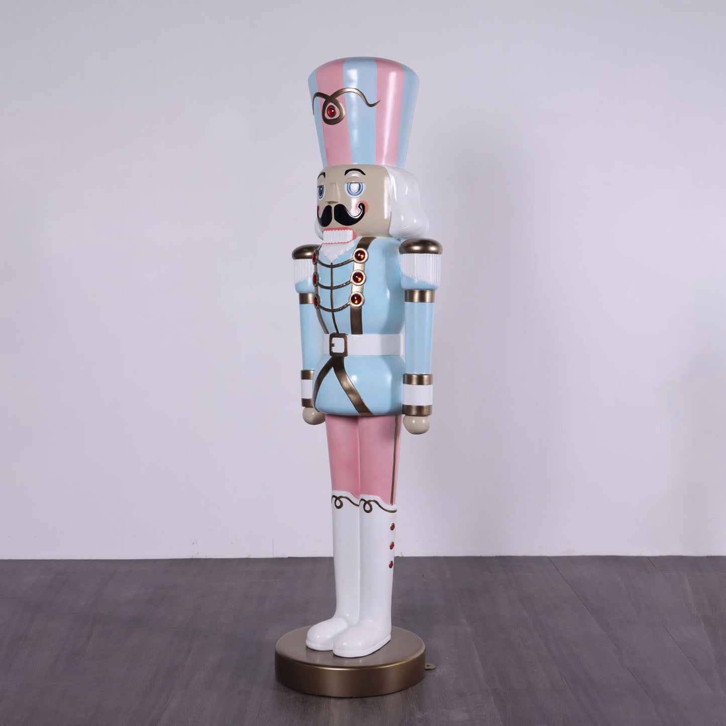 Pastel Nutcracker Life Size Christmas Statue