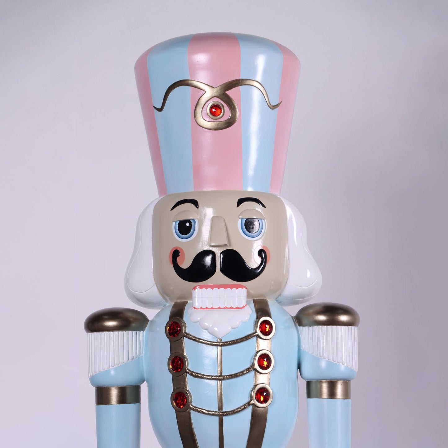 Pastel Nutcracker Life Size Christmas Statue