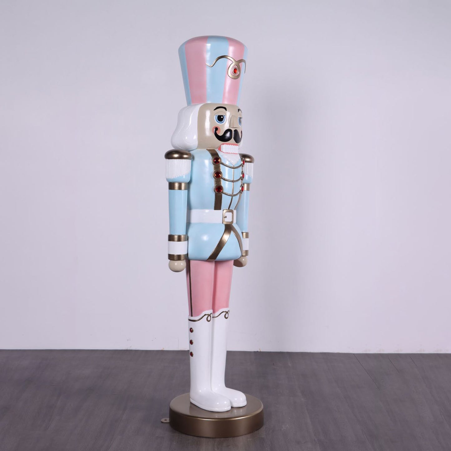 Pastel Nutcracker Life Size Christmas Statue