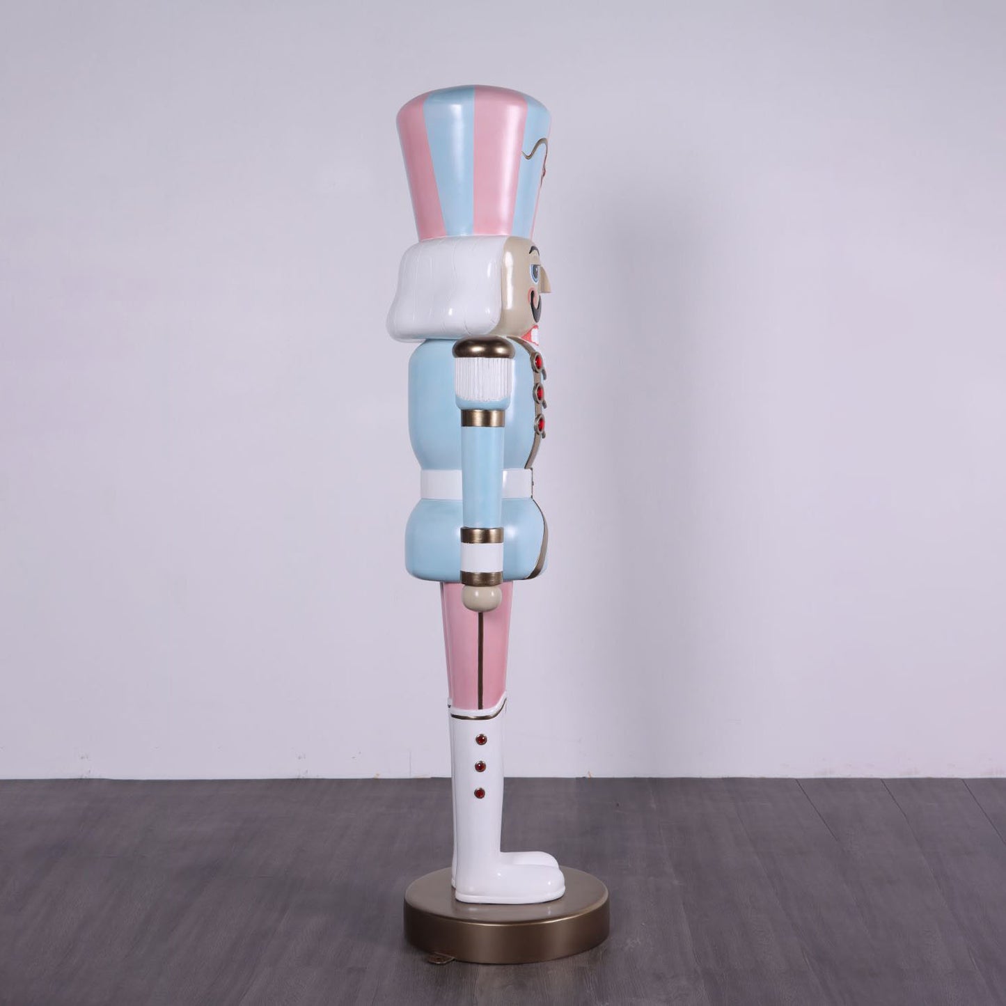 Pastel Nutcracker Life Size Christmas Statue
