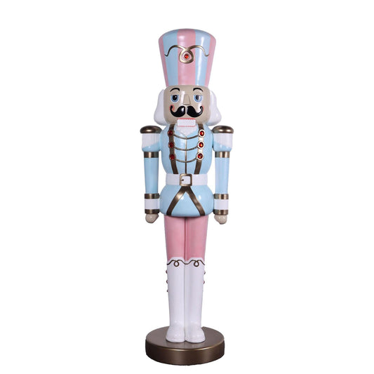 Pastel Nutcracker Life Size Christmas Statue - LM Treasures Prop Rentals