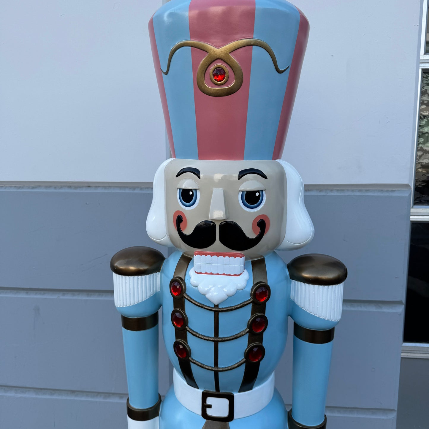 Pastel Nutcracker Life Size Christmas Statue S0110P-170046-H