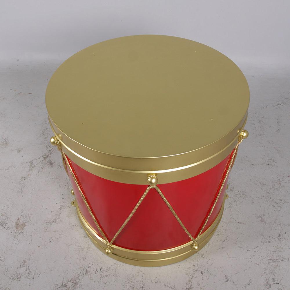 Red And Gold Drum Statue