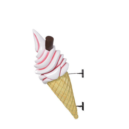 Strawberry Hanging Soft Serve Ice Cream Statue - LM Treasures Prop Rentals