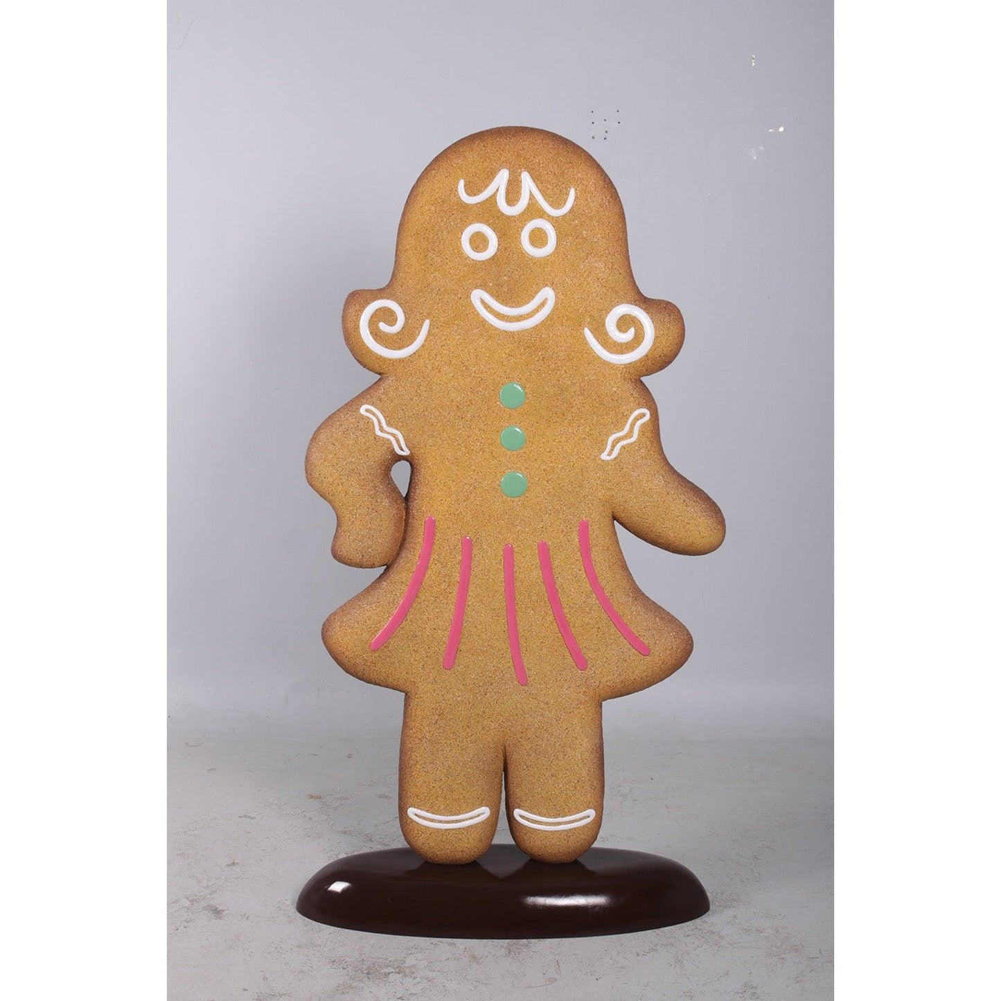 Woman Gingerbread Cookie Statue