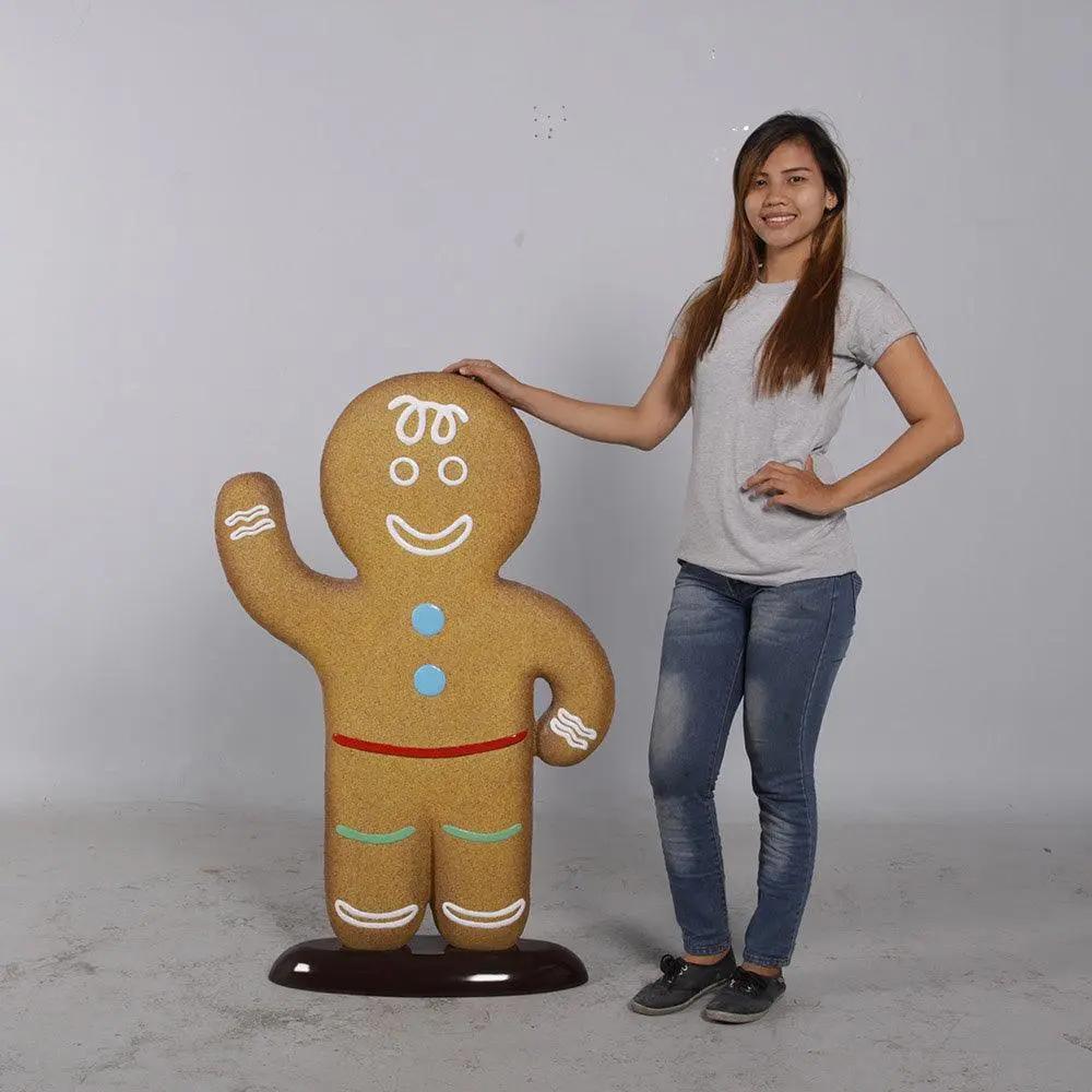 Boy Gingerbread Cookie Statue S0111-170058-H