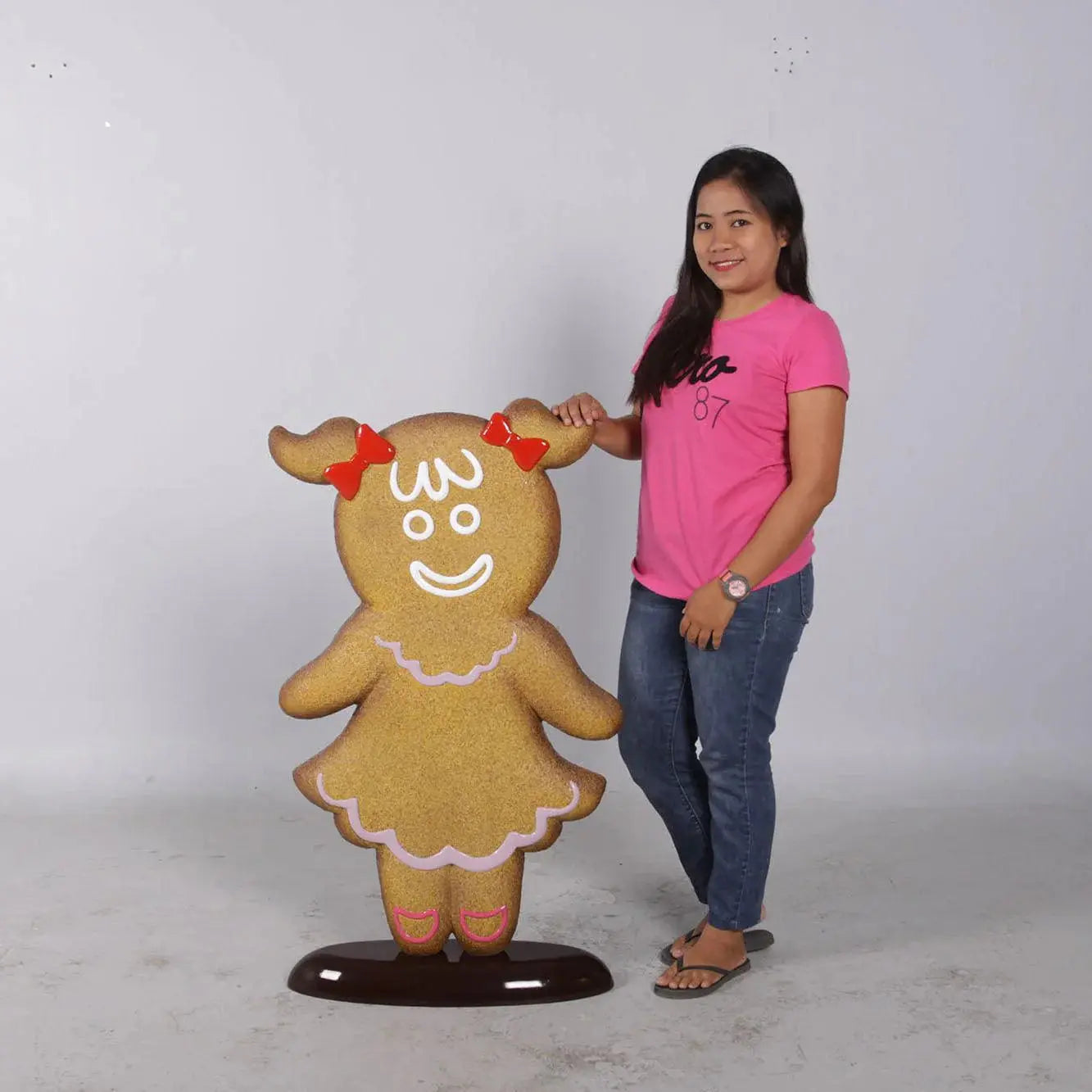 Girl Gingerbread Cookie Statue S0112-170059-H