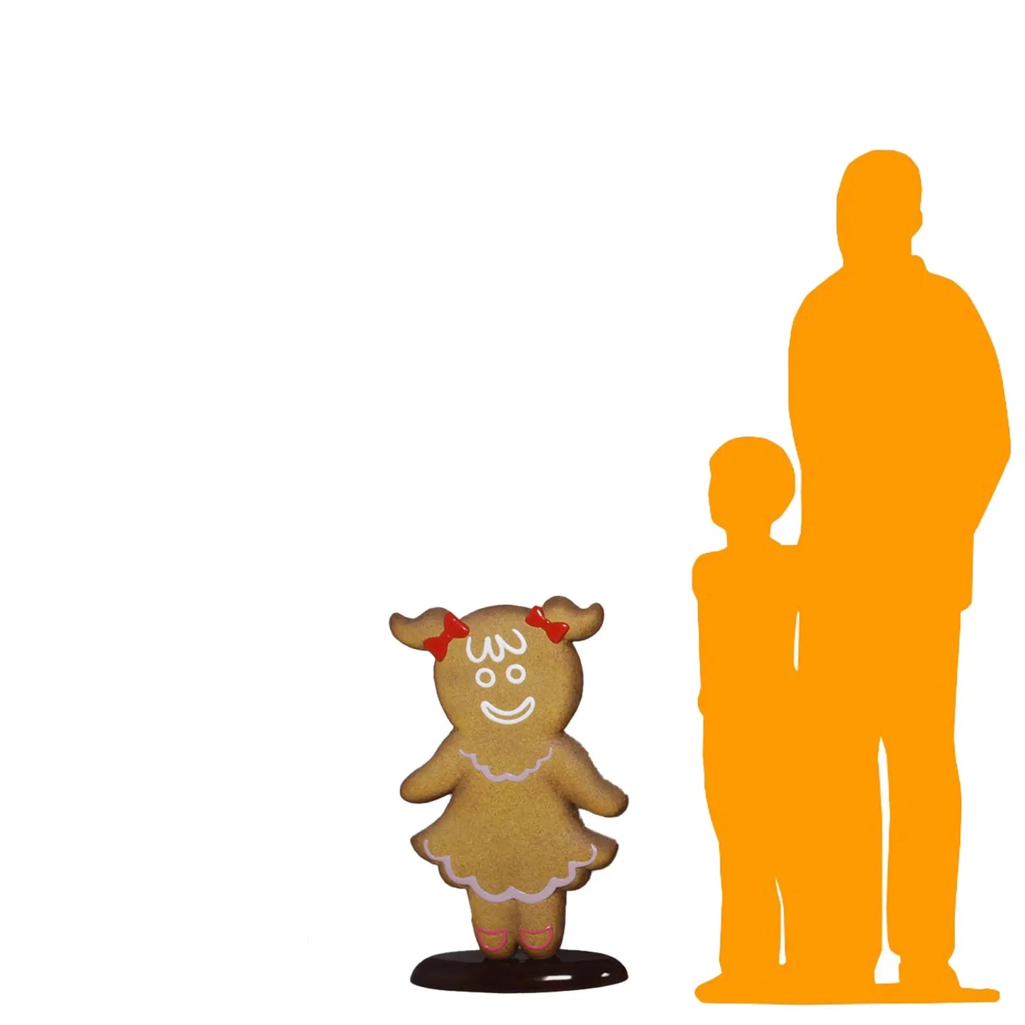 Girl Gingerbread Cookie Statue S0112-170059-H