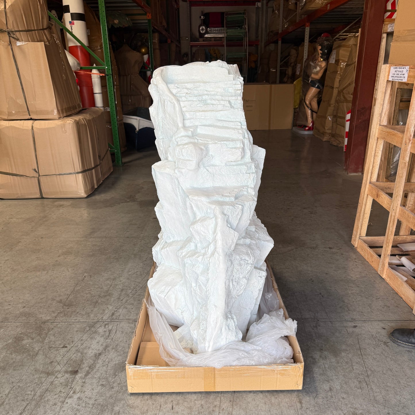 Large White Siji Rock Statue M0202WL-170119-H