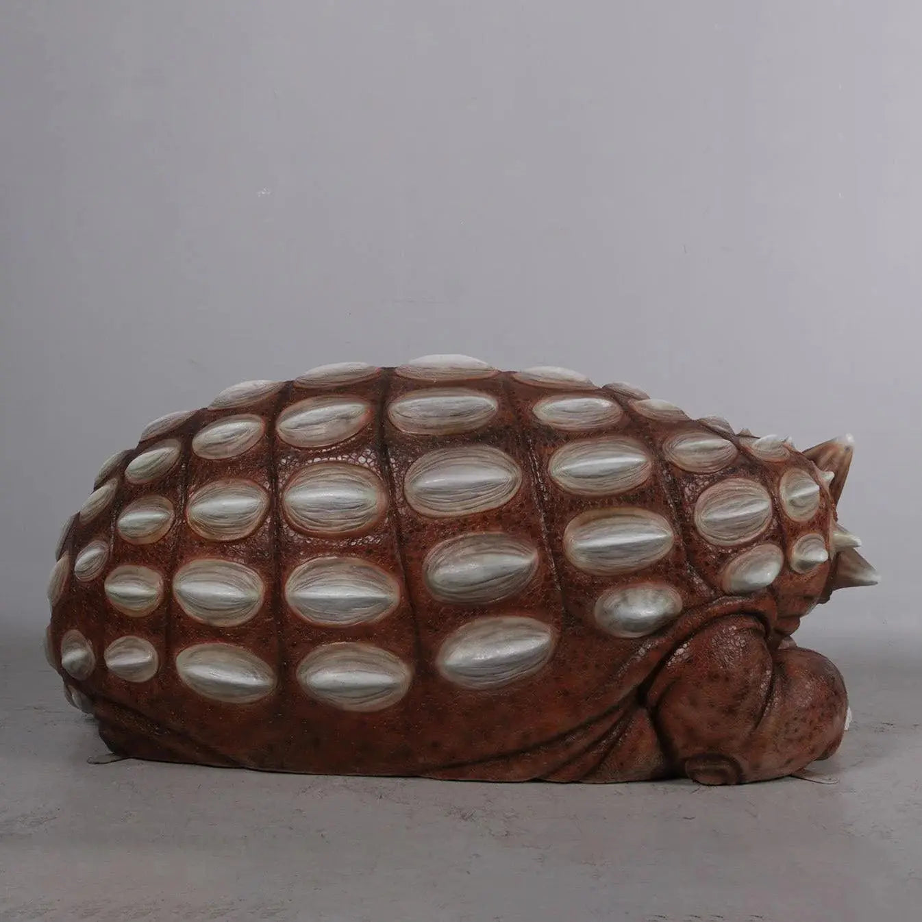 Minim Ankylosaur Dinosaur Bench Statue A0778-170121-H