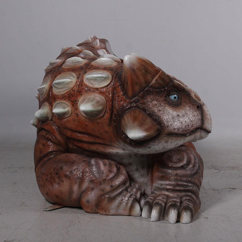 Minim Ankylosaur Dinosaur Bench Statue