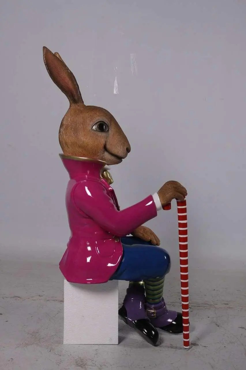 Sitting Jack The Rabbit Statue A0716S-170152-H