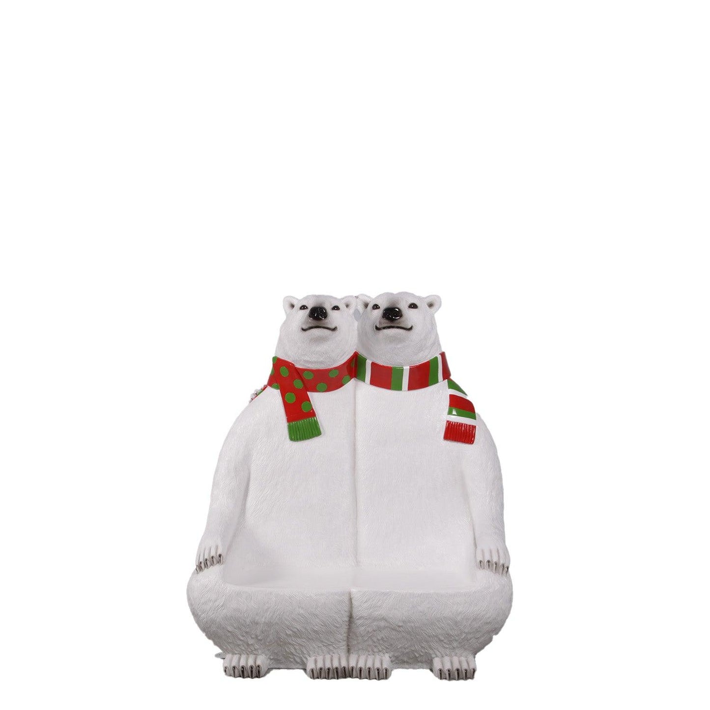 Polar Bear Bench Statue - LM Treasures Prop Rentals