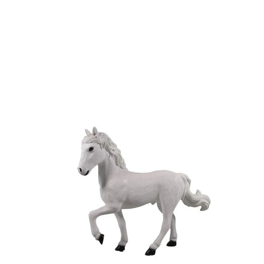 White Majestic Pony Statue A0641-170161-H