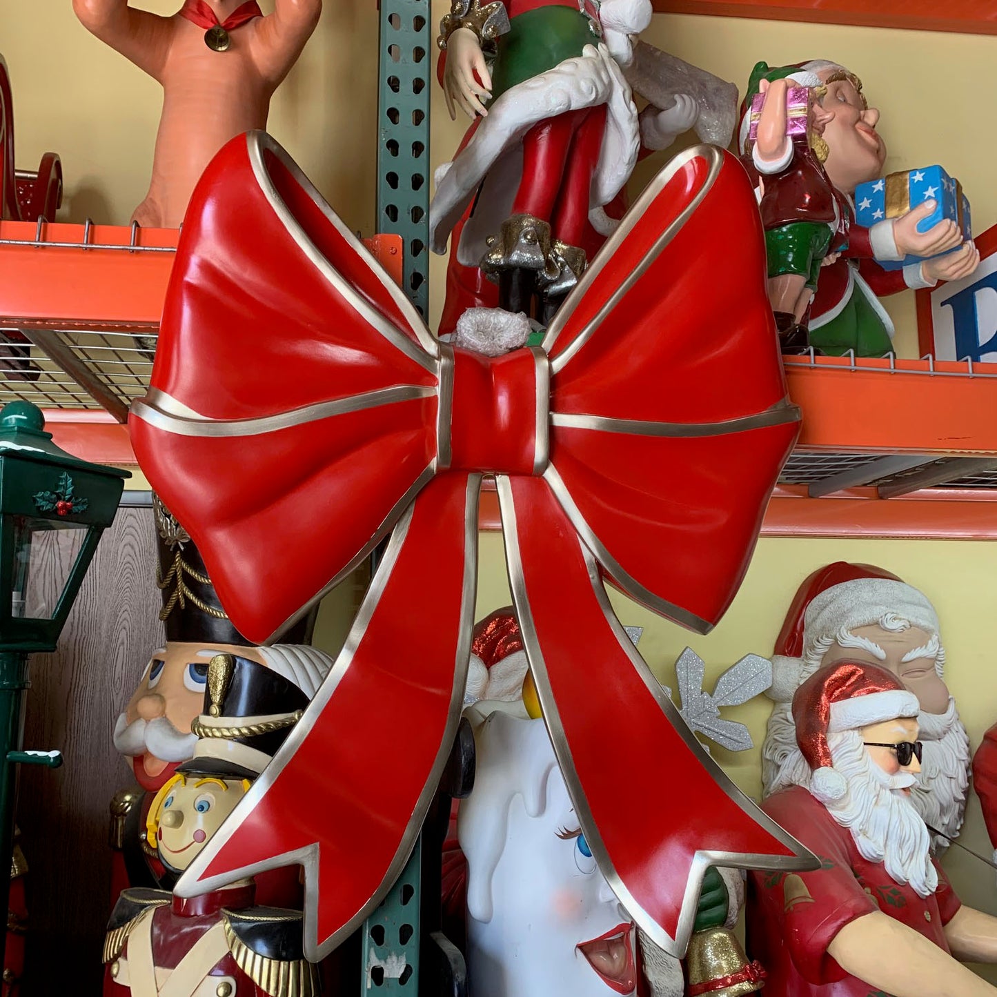 Hanging Red Ribbon Statue