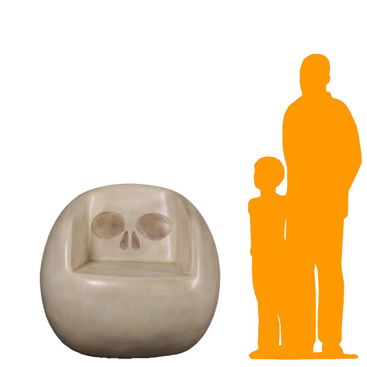Skull Throne Chair Statue