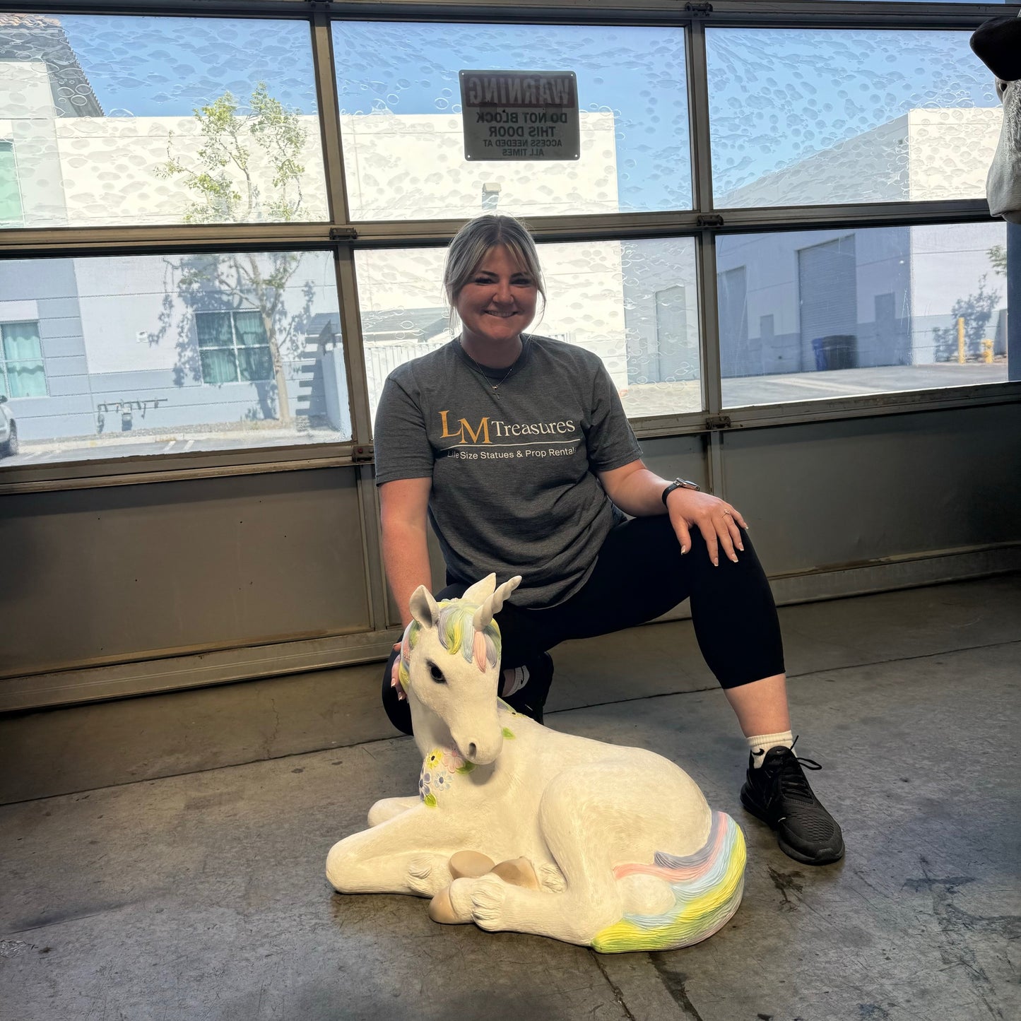 Baby Resting Unicorn Statue