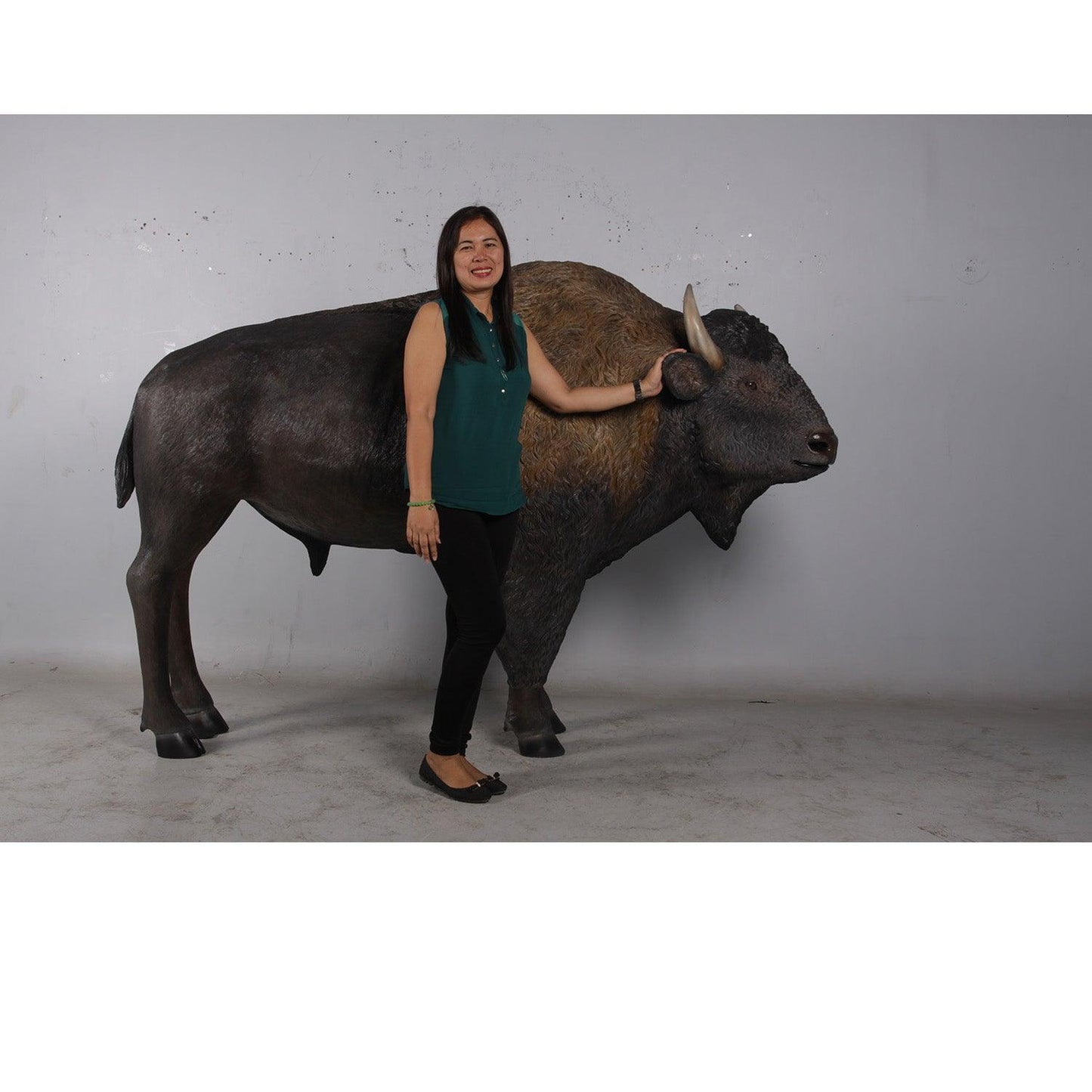 American Bison Prop Decor Statue