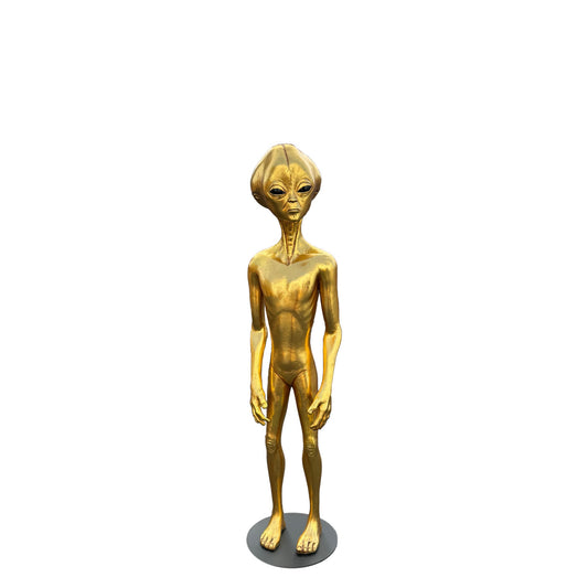 Gold Alien Roswell Life Size Statue
