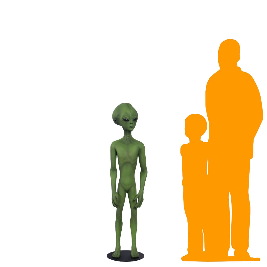 Green Alien Roswell Life Size Statue