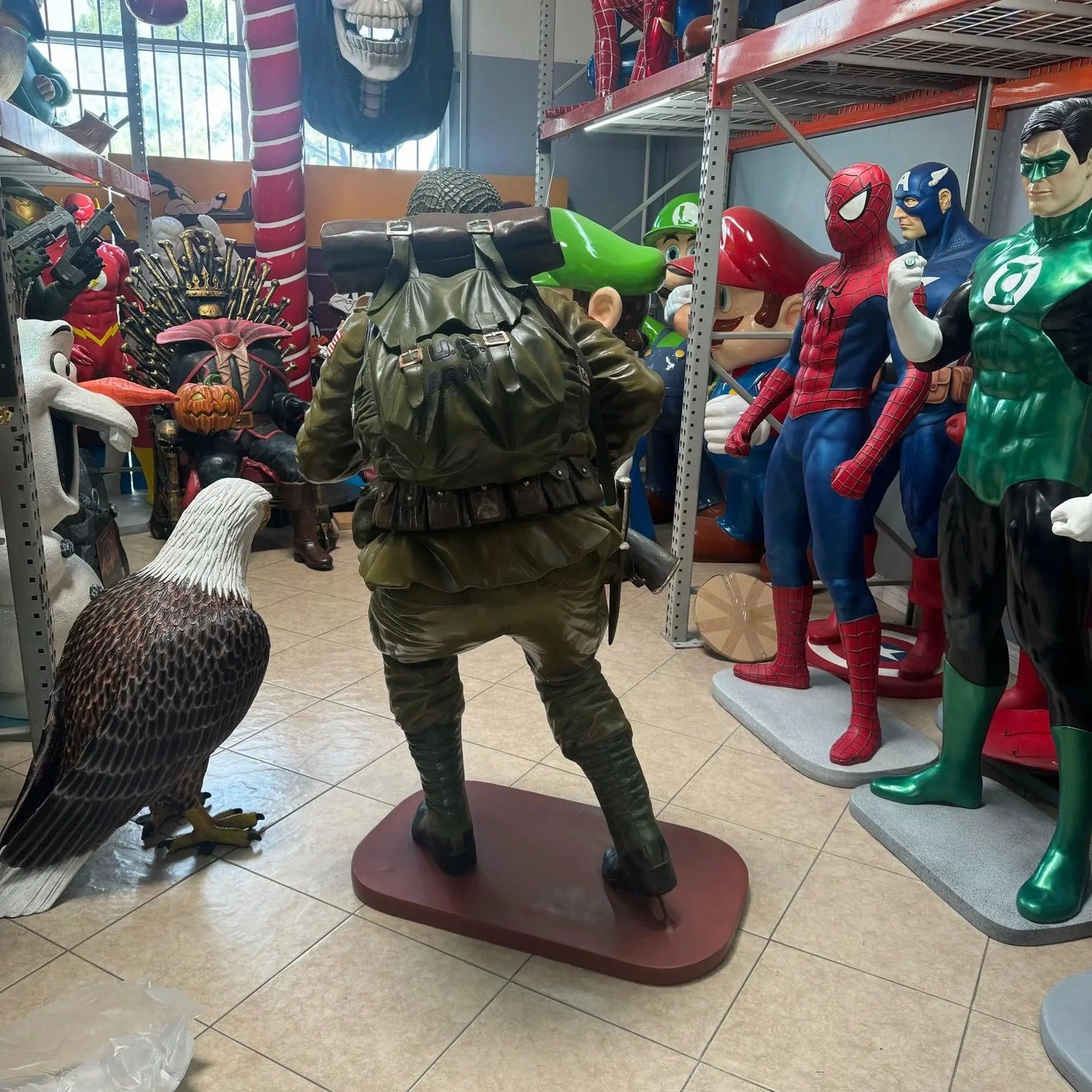 American Soldier Life Size Statue LS006-1731-A