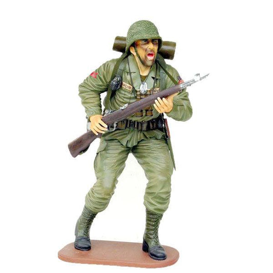 American Soldier Life Size Statue - LM Treasures Prop Rentals