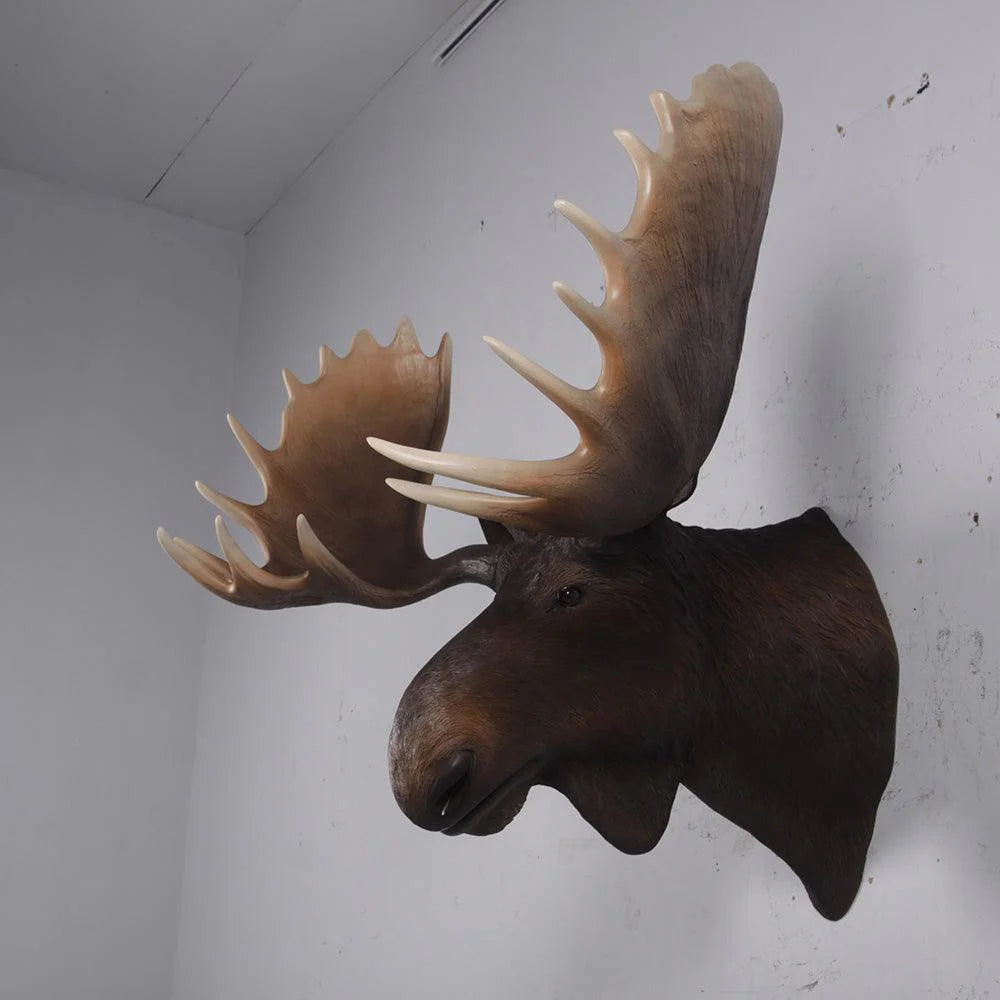 Moose Head Life Size Statue